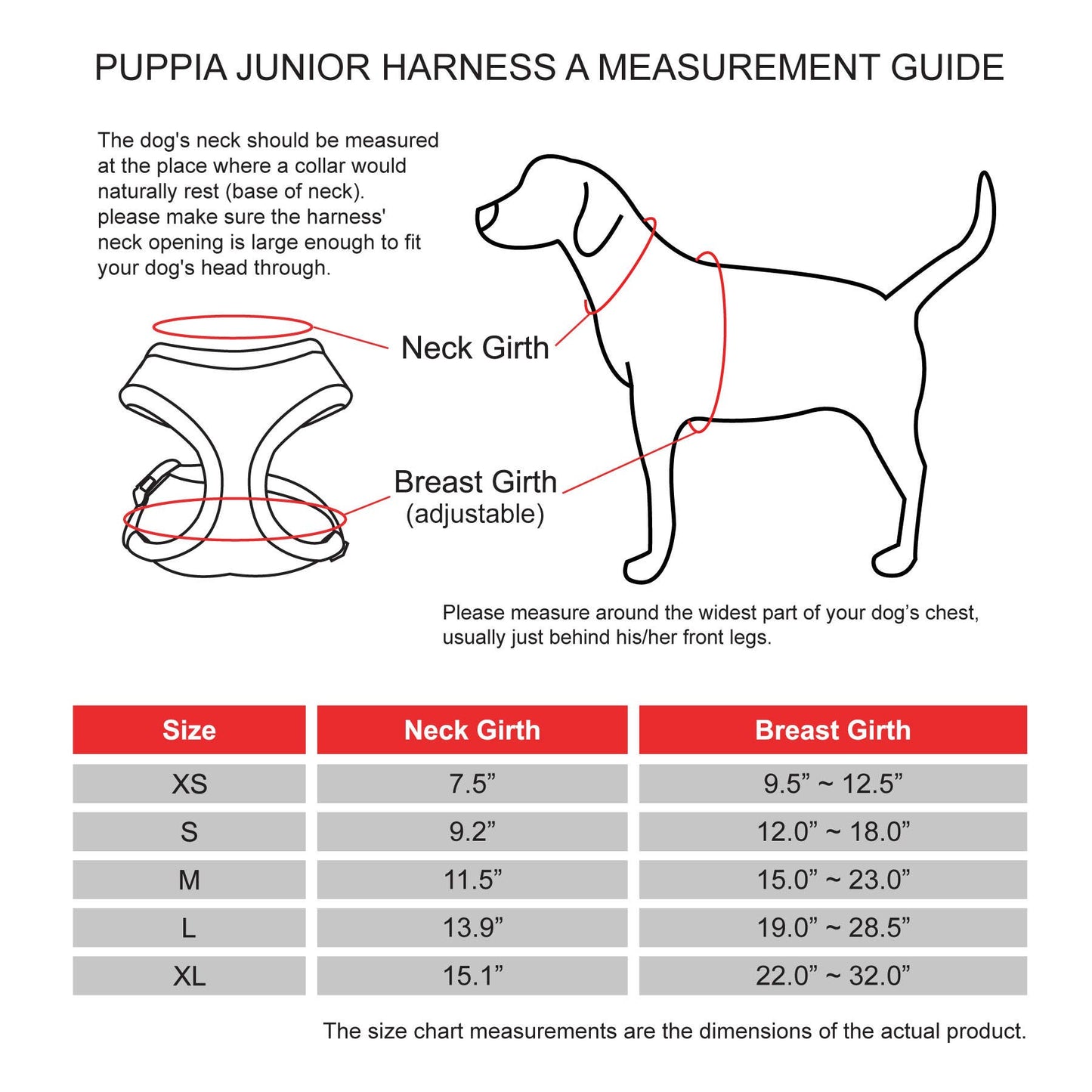 Junior Dog Harness Over-the-Head Checkered Pattern: M / BLACK