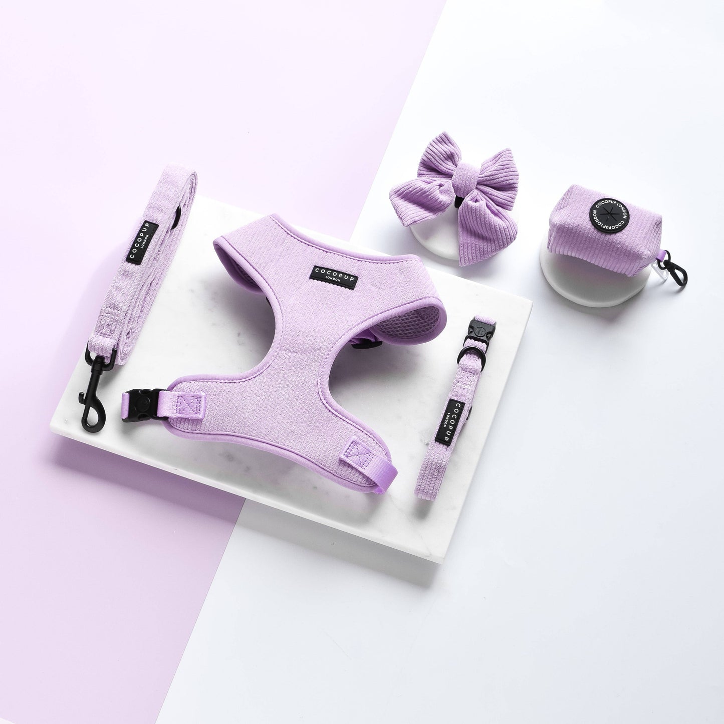 Lilac Cord Adjustable Neck Harness