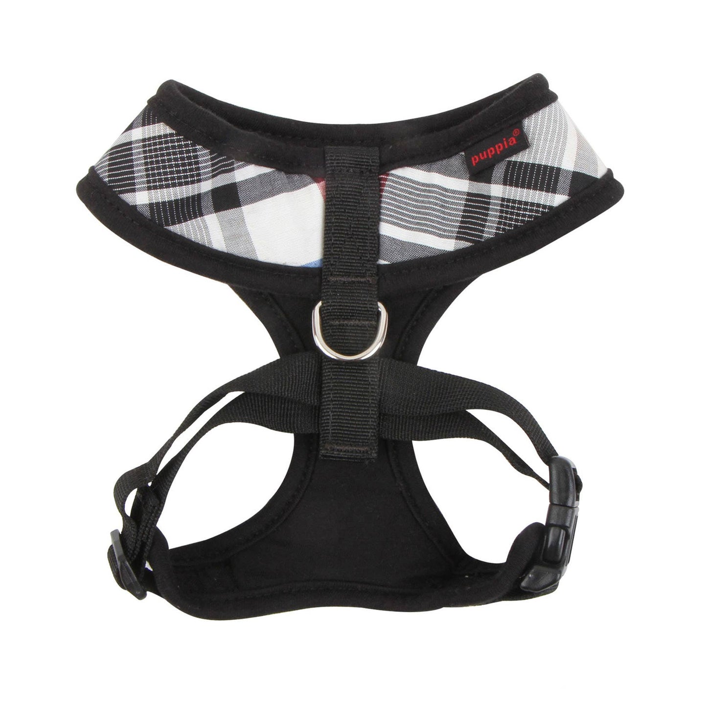 Junior Dog Harness Over-the-Head Checkered Pattern: M / BLACK