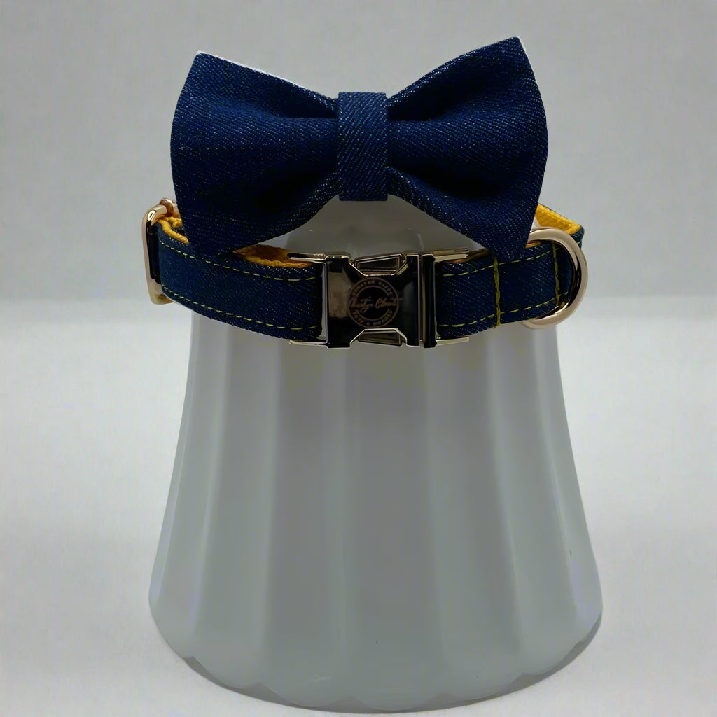 Dog Bowtie & Collar Set-The Yellow Jean