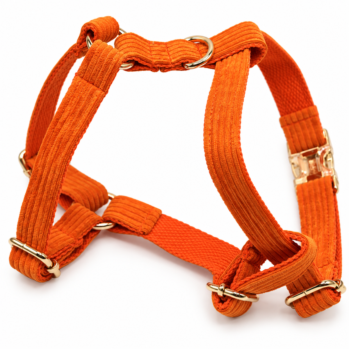 Orange Corduroy Adjustable Harness