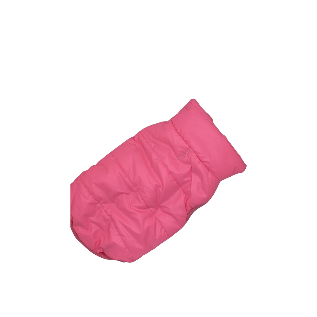 Sherpa-Lined Dog Jacket – Mocha or Pink (Small)