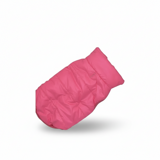 Sherpa-Lined Dog Jacket – Mocha or Pink (Small)