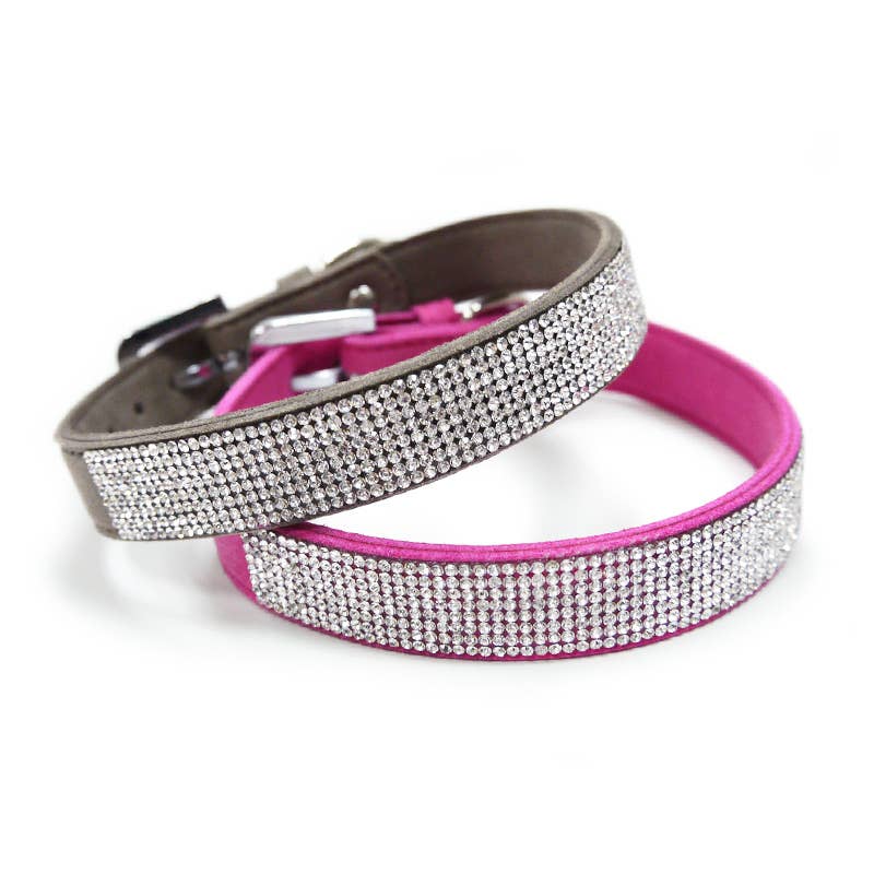 VIP Bling Collar: Fuchsia Pink