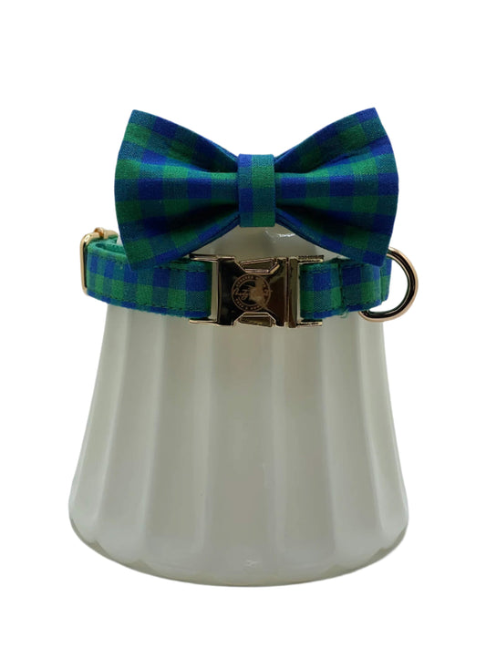 The Walking Dog Set-Blue Green Plaid