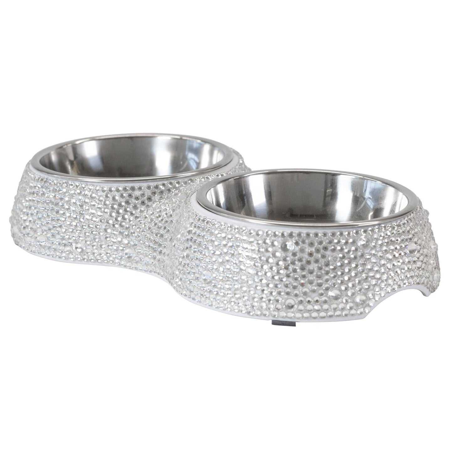 Rhinestone Dog Bowl Set