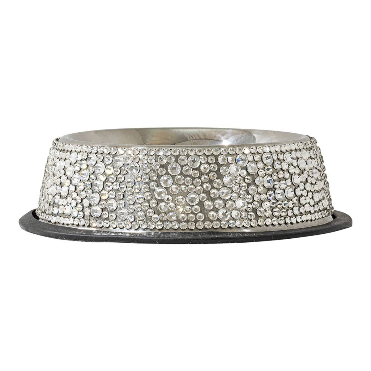 Rhinestone Strass Dog Bowl: Large 20oz