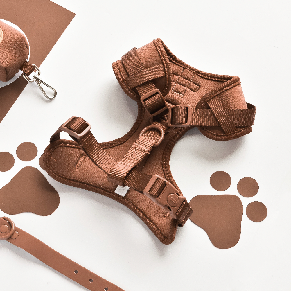 NAKD Adjustable Neck Harness - Brownie: M