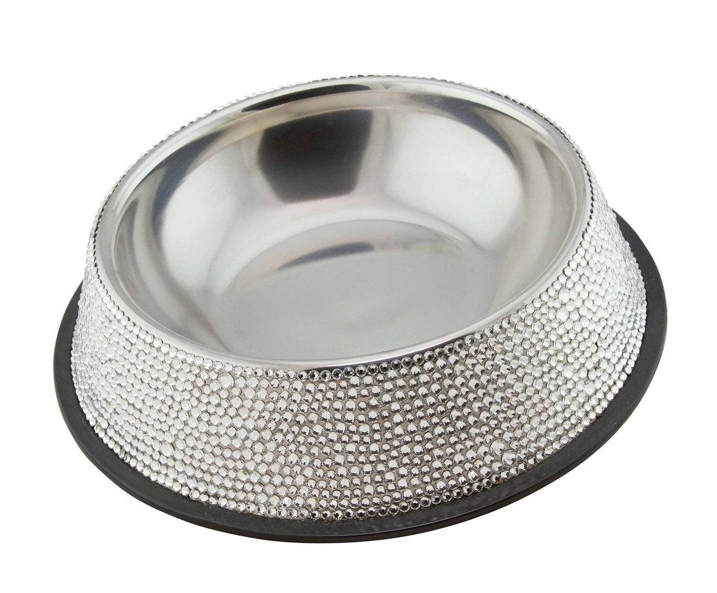 Rhinestone Strass Dog Bowl: Large 20oz