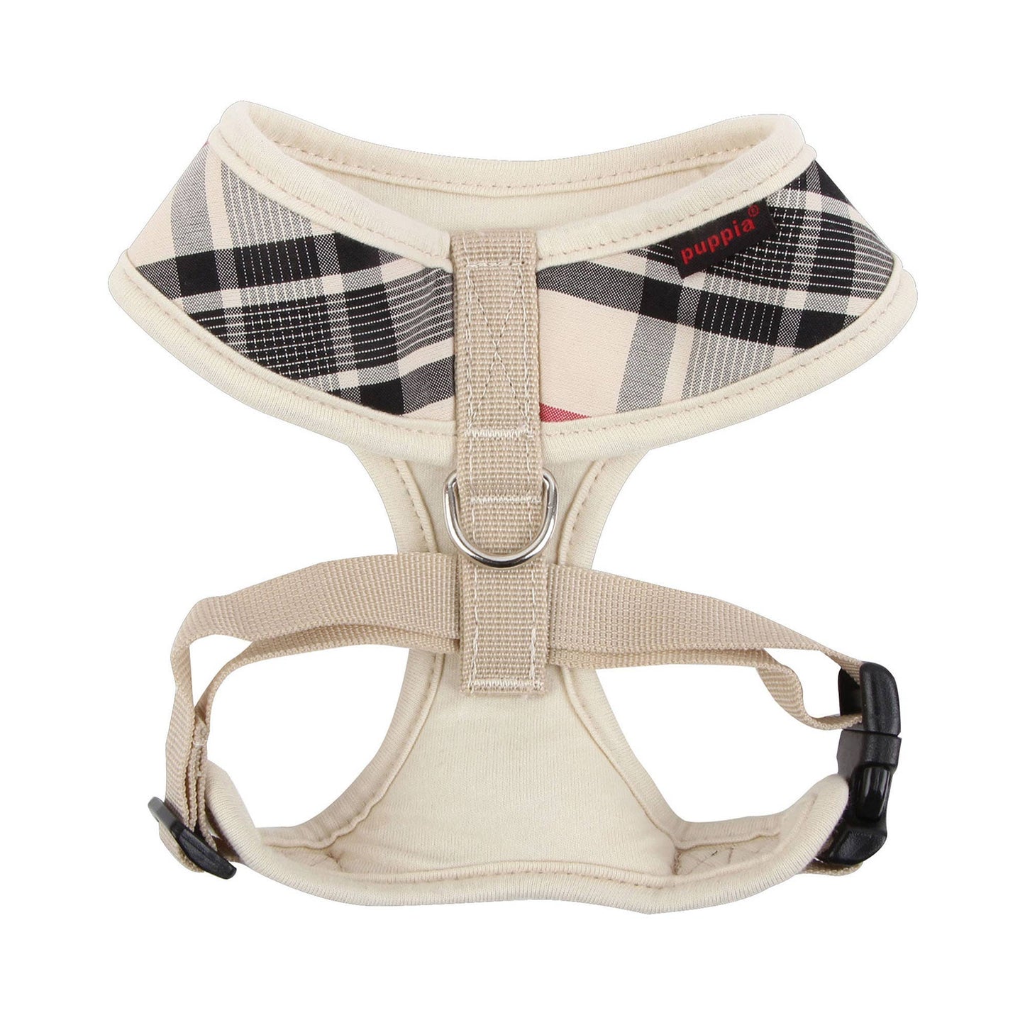 Dog Harness Over-the-Head Checkered Pattern: S / BEIGE