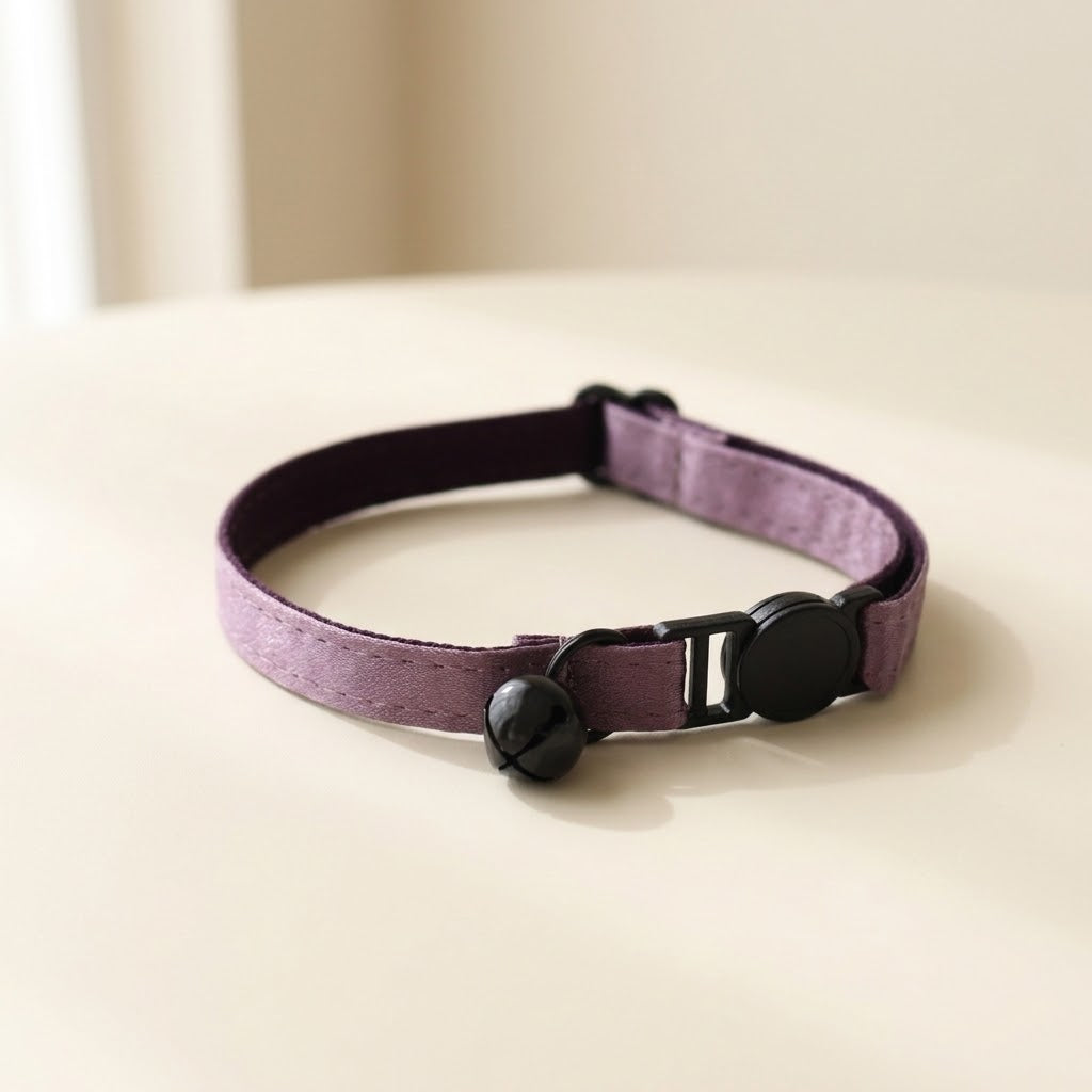 Satin Grape Cat Collar