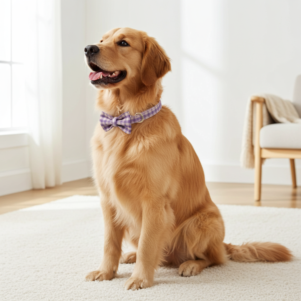 The Walking Dog Set - Pink/Violet Plaid
