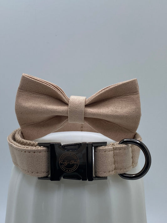 The Lady Bowtie and Collar Set (Gun Metal)