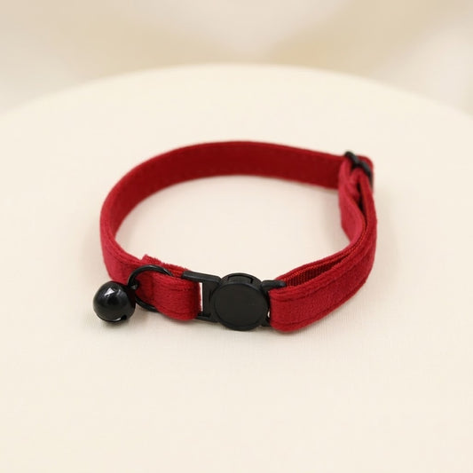 Cherry Velvet Cat Collar