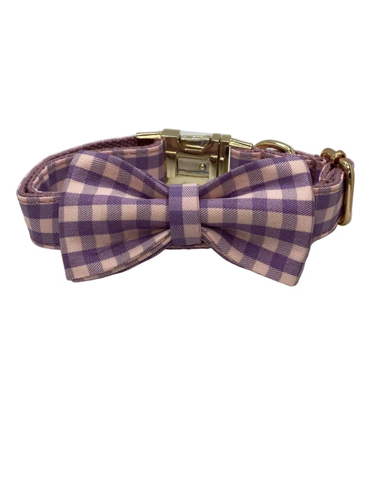 The Walking Dog Set - Pink/Violet Plaid