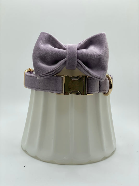 The Violet Bowtie & Collar Set