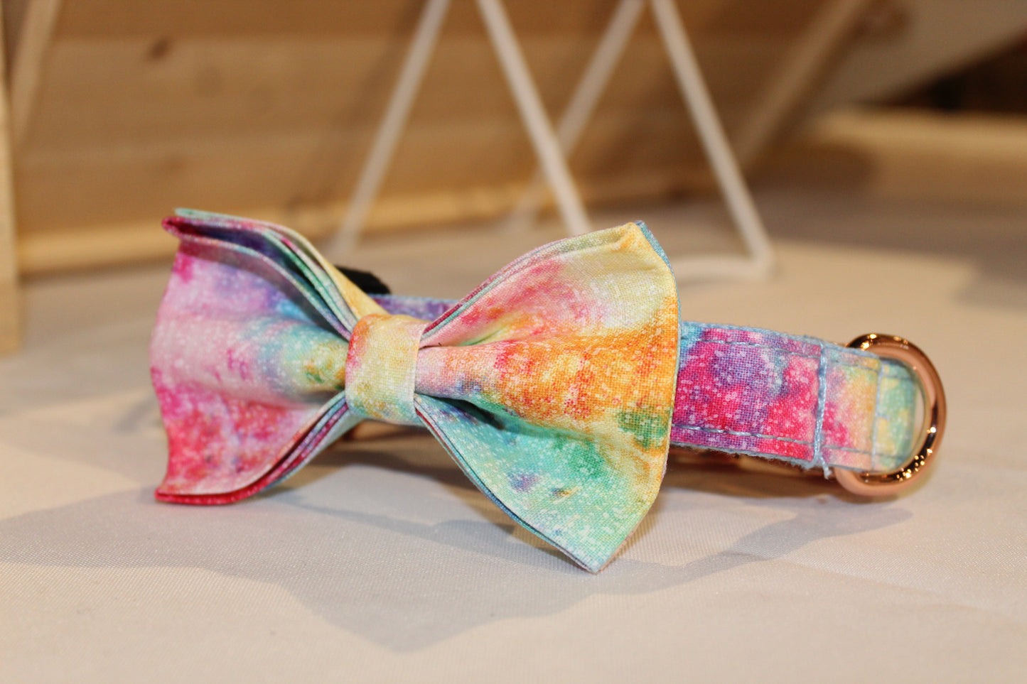 Classic Dog Collar & Bowtie Set - Tie Dyed