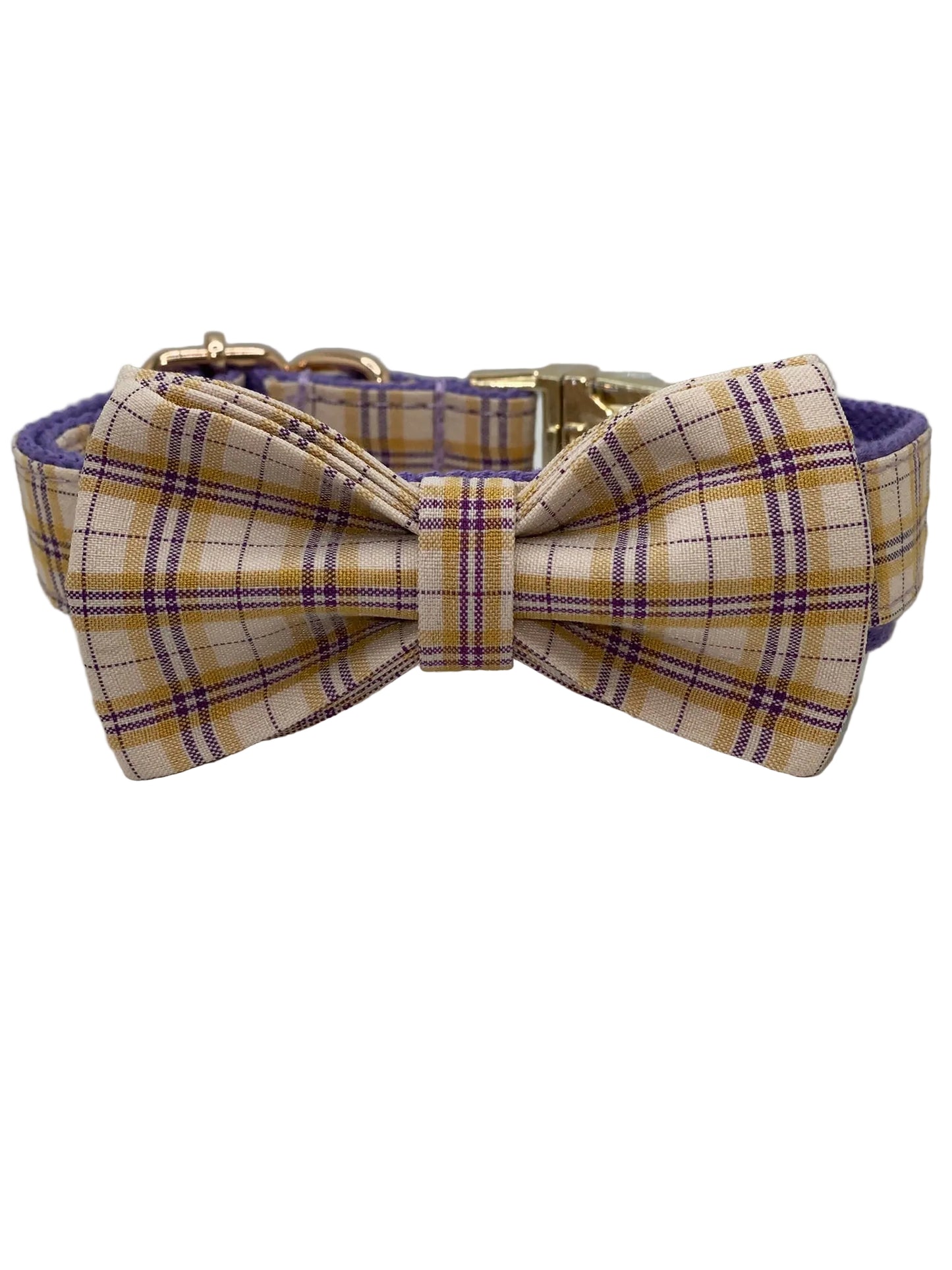 The Walking Dog Set - Yellow and Purple Plaid