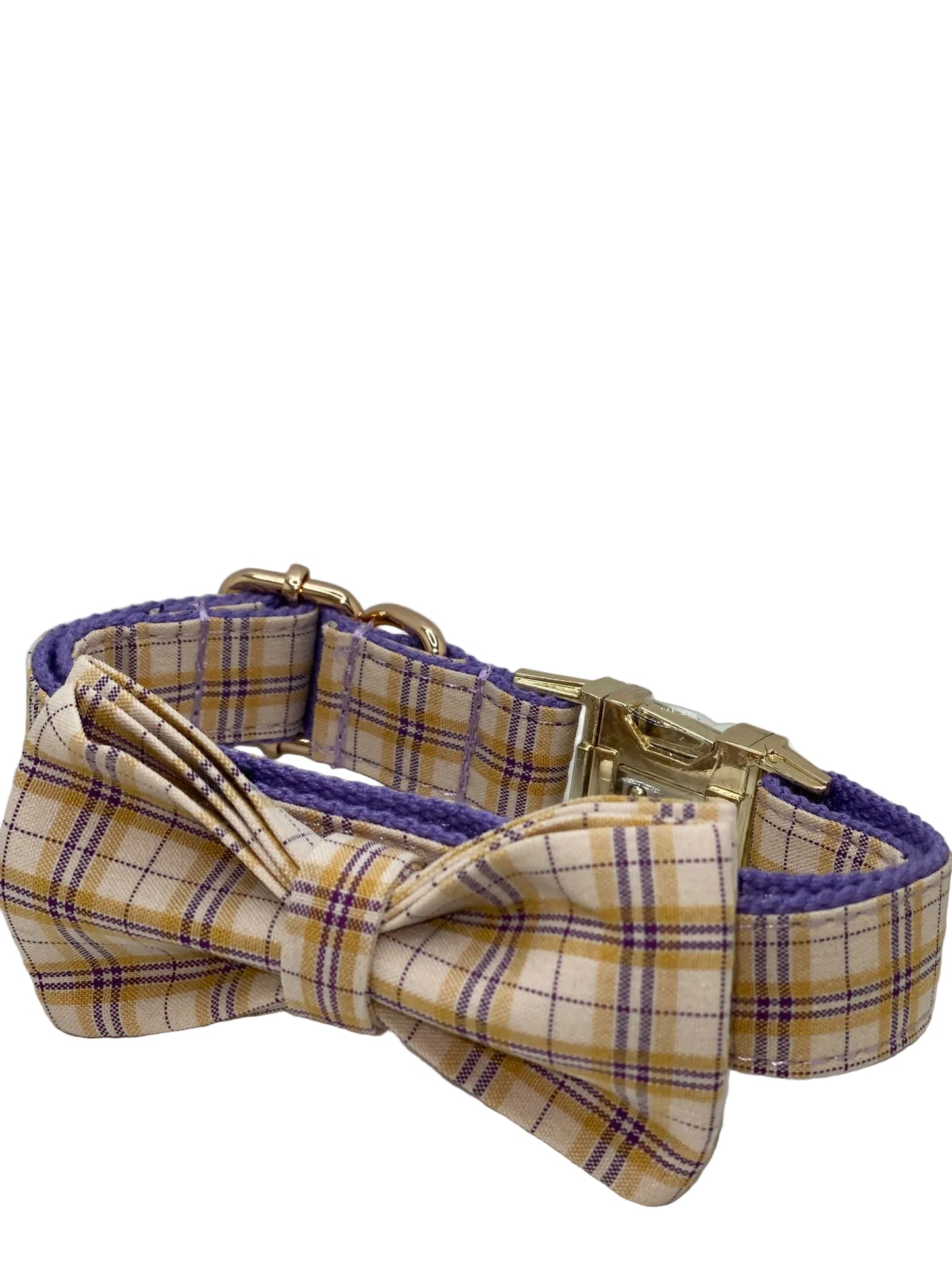 The Walking Dog Set - Yellow and Purple Plaid