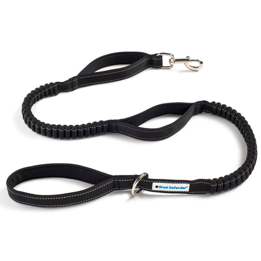 Shed Defender 3-Handle Leash: Black