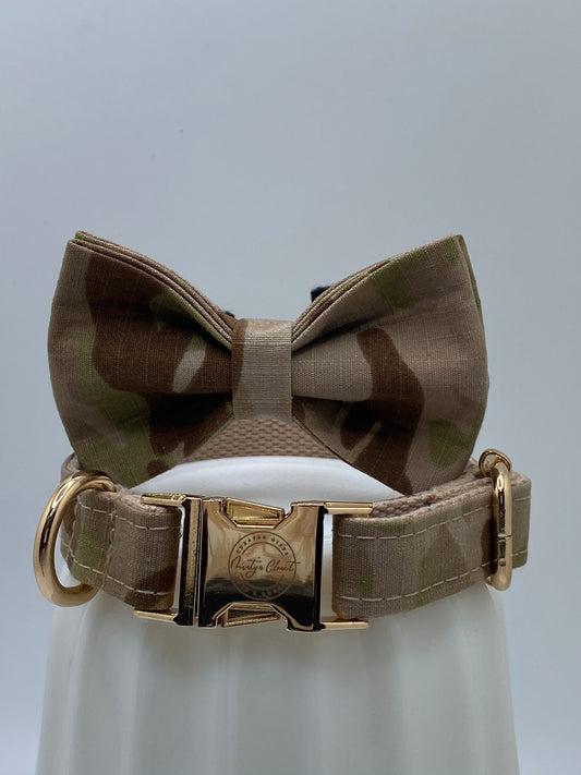 The Camouflage Bowtie Collar Set