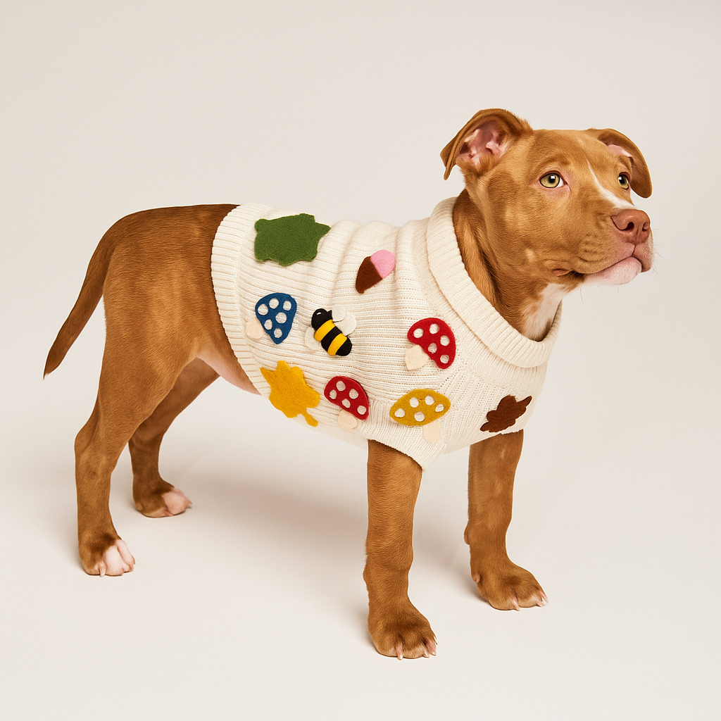 Found My Animal Fall Leaves 3D Icon Dog Sweater
