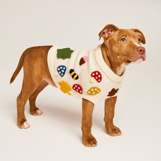 Found My Animal Fall Leaves 3D Icon Dog Sweater