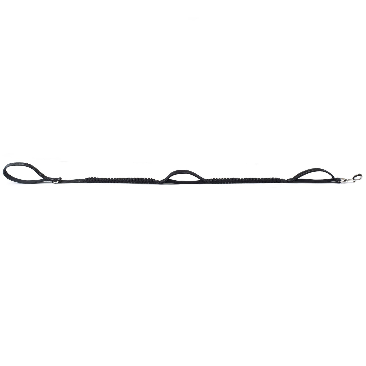 Shed Defender 3-Handle Leash: Black