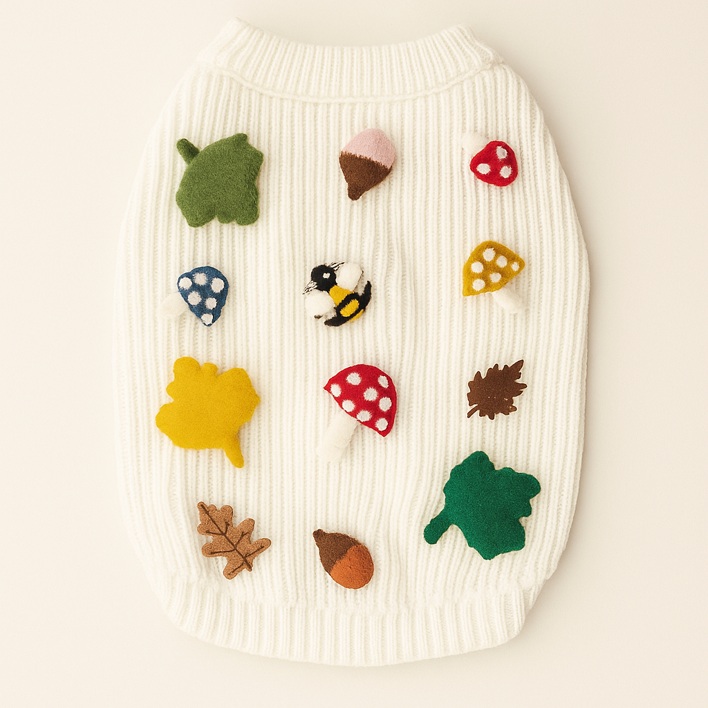 Found My Animal Fall Leaves 3D Icon Dog Sweater