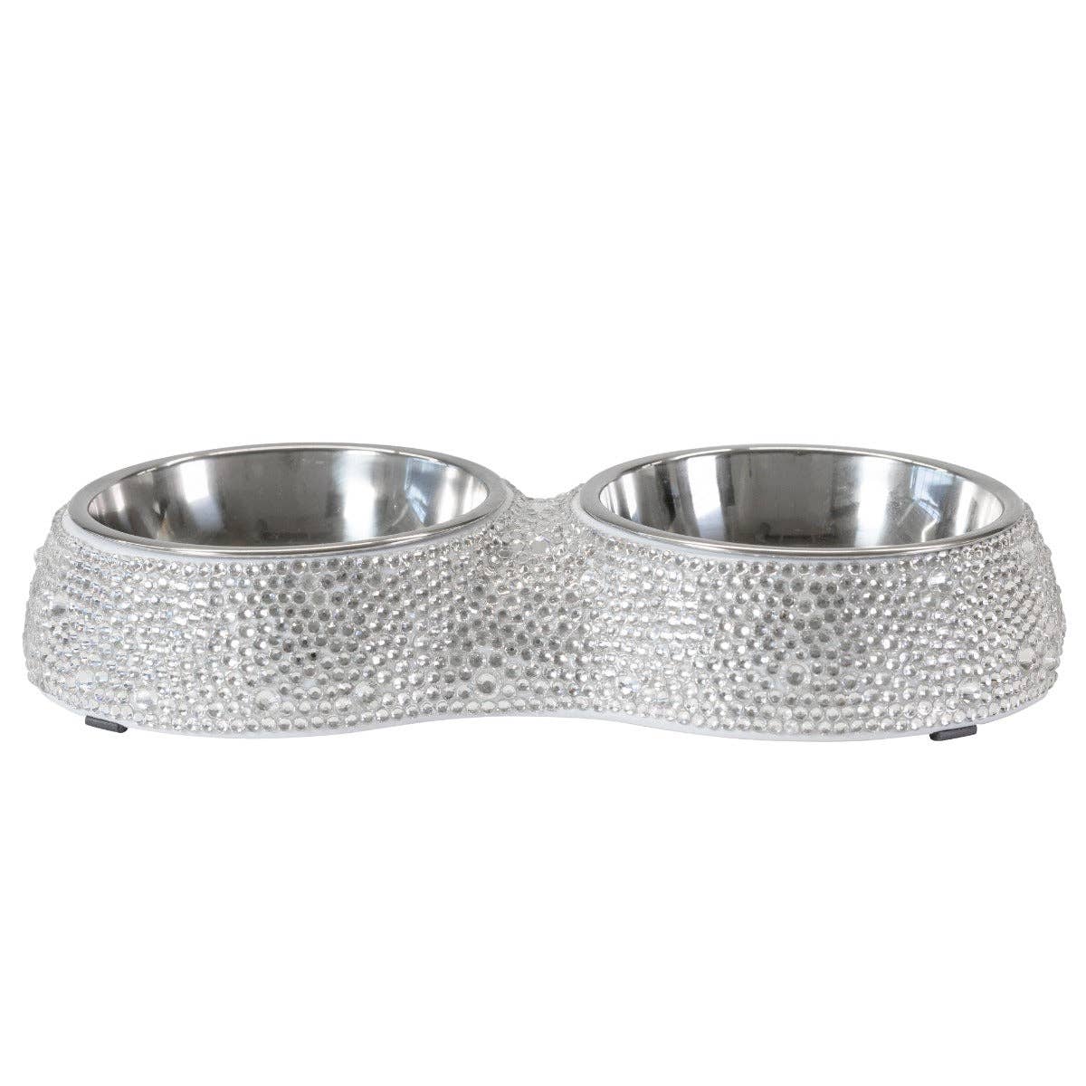 Rhinestone Dog Bowl Set