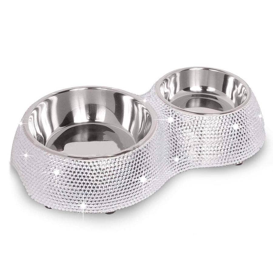 Crystal Dining Bowl: Silver